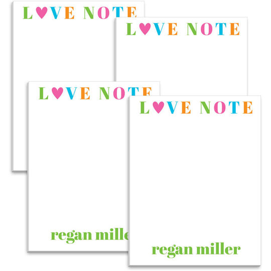 Love Notes Mini Notepad Set